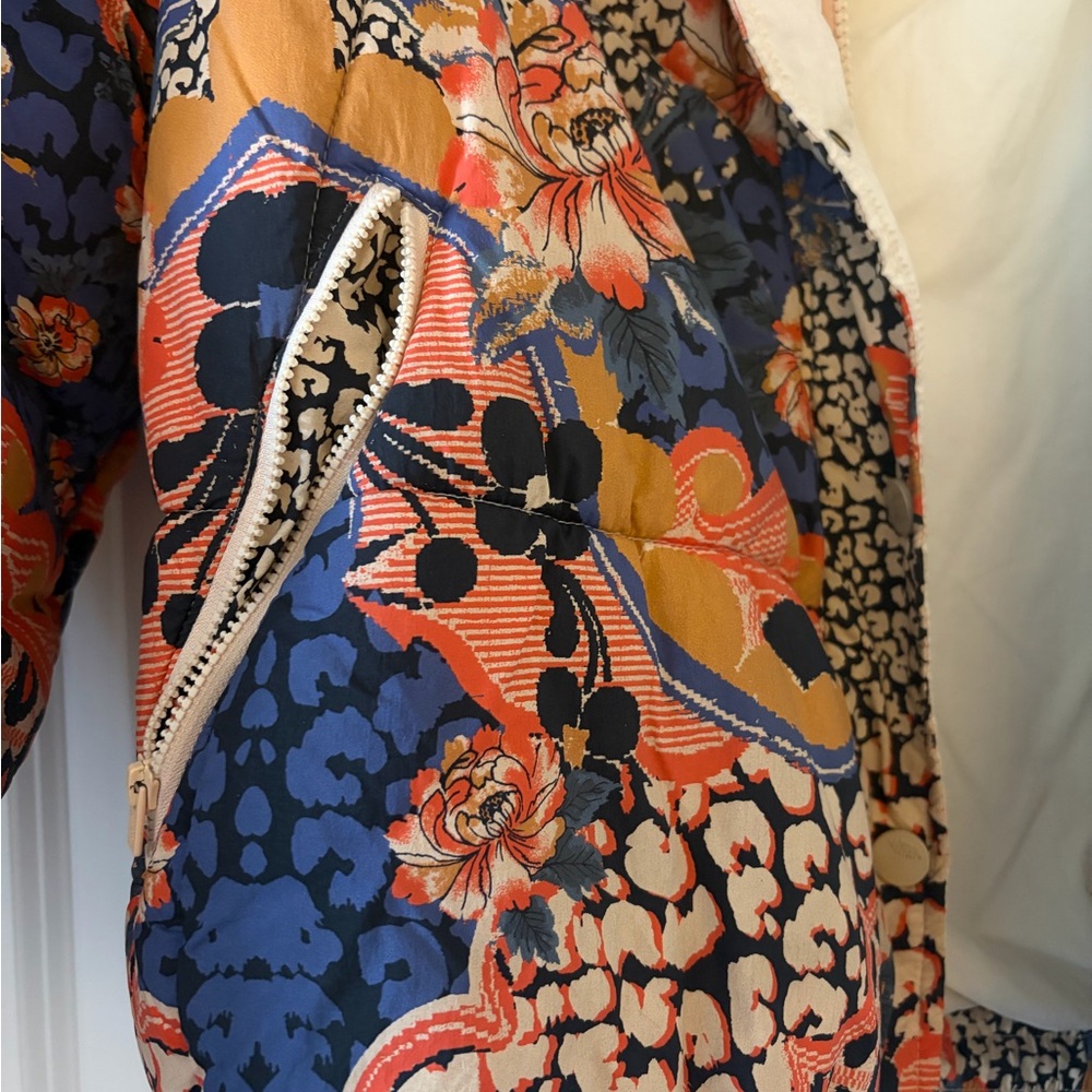 Free People Multicolor Floral Puffer Jacket - Picture 2 of 2